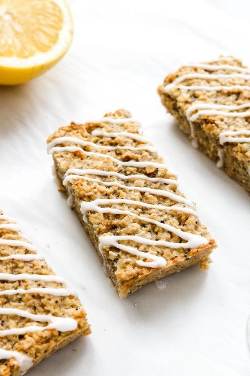Lemon Poppy Seed Cereal Bars