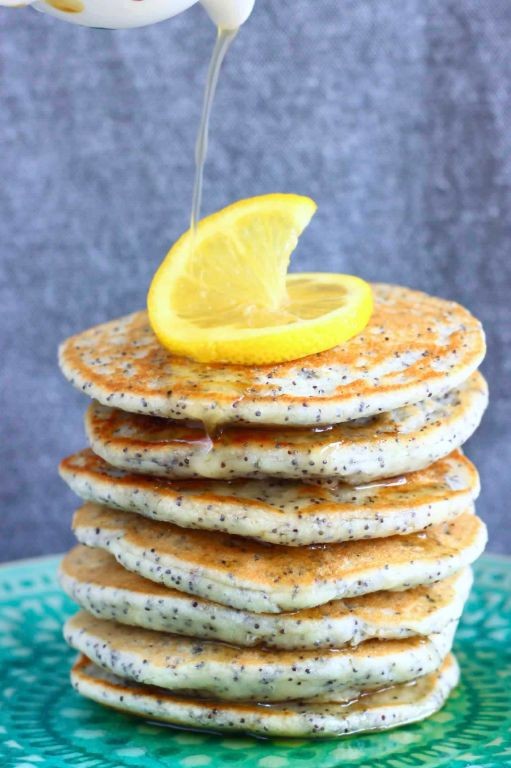 Lemon Poppy Seed Gluten-Free Pancakes