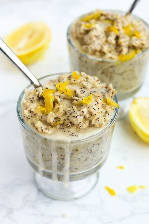 Lemon Poppy Seed Protein Oatmeal