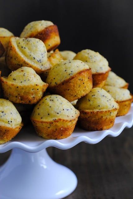 Lemon Poppy Seed Sweet Cornbread Muffins