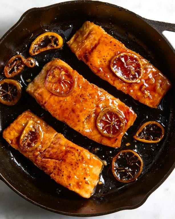 Lemon Soy Glazed Salmon