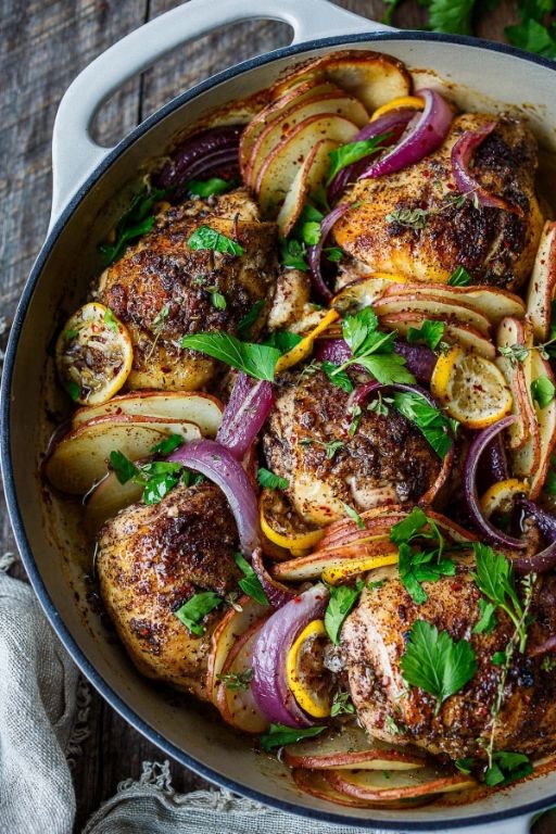 Lemon and Sumac Roasted Arabic Chicken