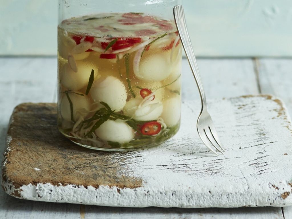 Lemongrass Pickled Quail Eggs