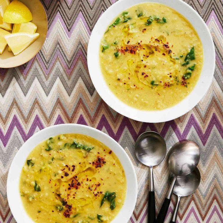 Lemony Lentil and Swiss Chard Soup