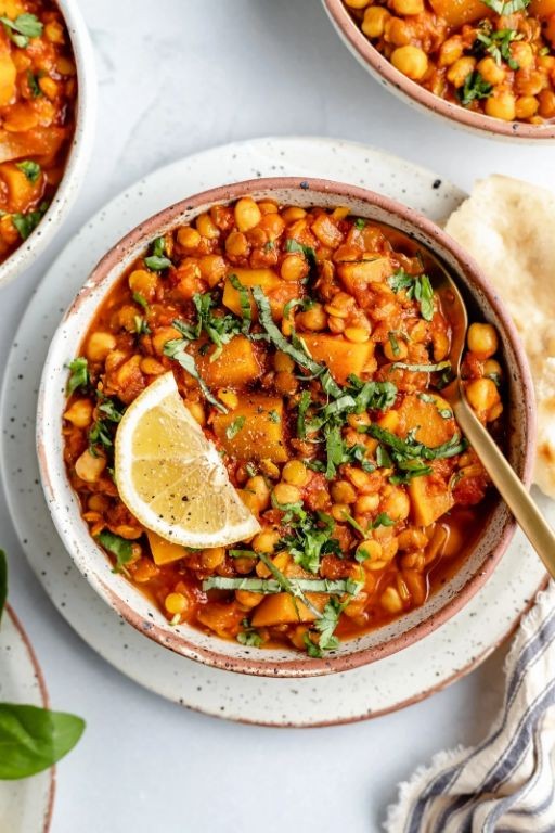 Lentil and Butternut Squash Casserole