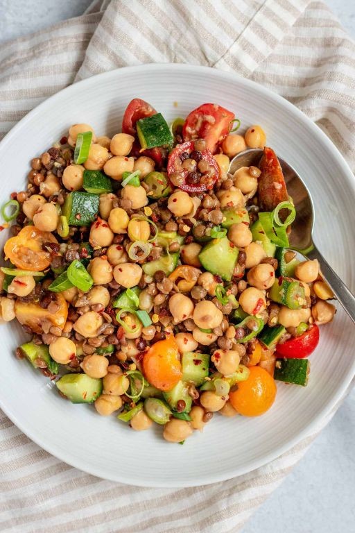 Lentil and Chickpea Salad