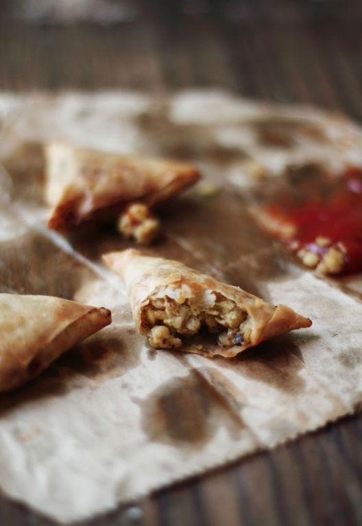 Lentil and Herb Samosas
