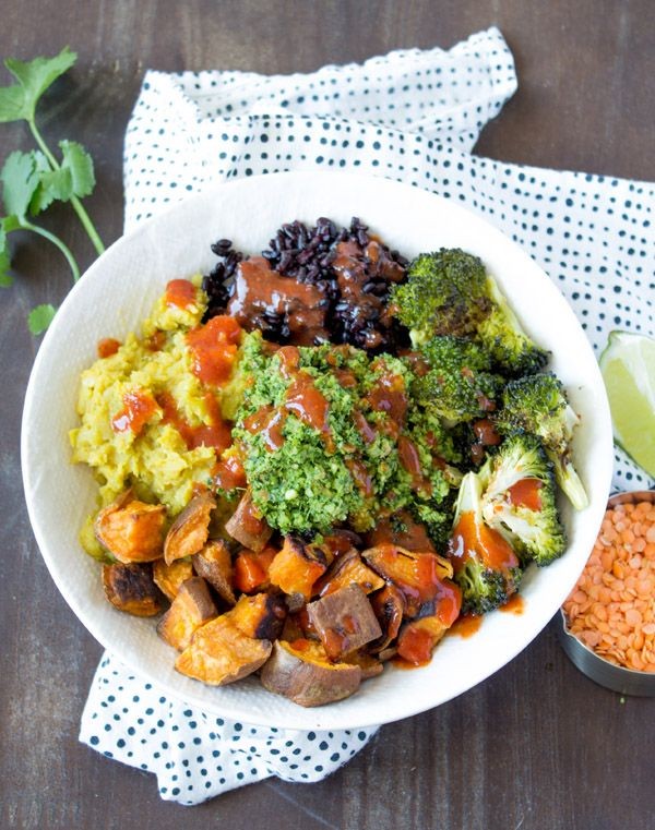 Lentil and Sweet Potato Buddha Bowl