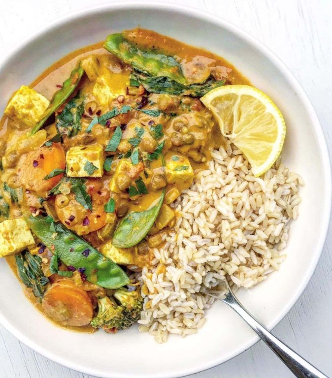 Lentil and Vegetable Coconut Curry