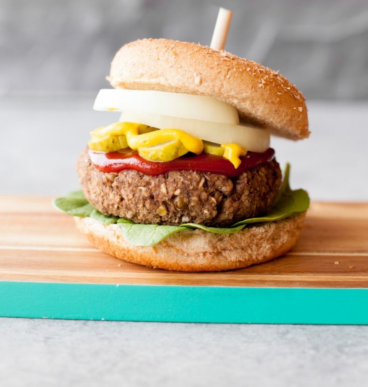 Lentil and Walnut Veggie Burgers