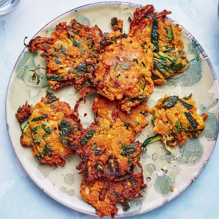 Lentil and Zucchini Fritters with Yogurt Dip