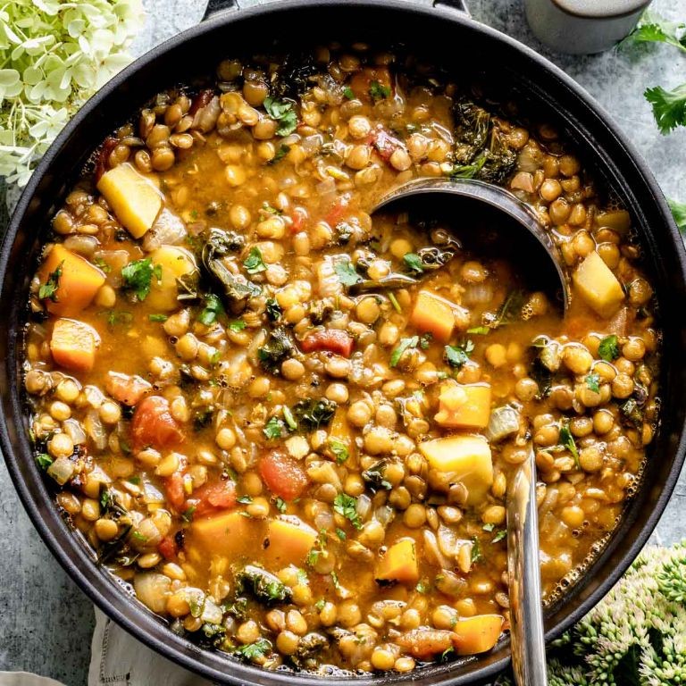 Lentil and vegetable soup