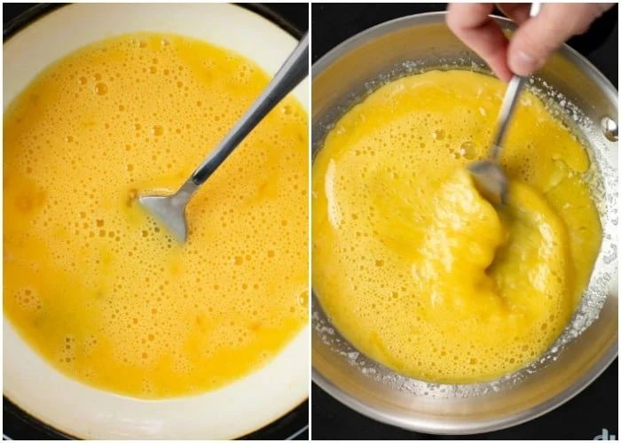 Light and Fluffy Whisked Scrambled Eggs
