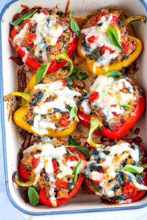 Link Sausage Stuffed Bell Peppers