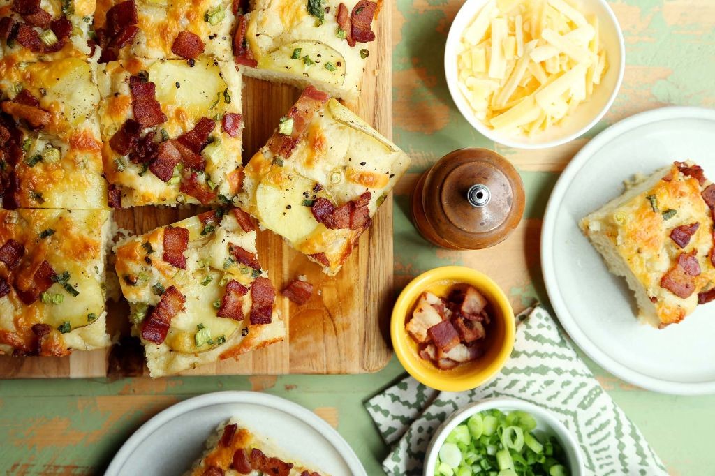 Loaded Baked Potato French Bread Pizza