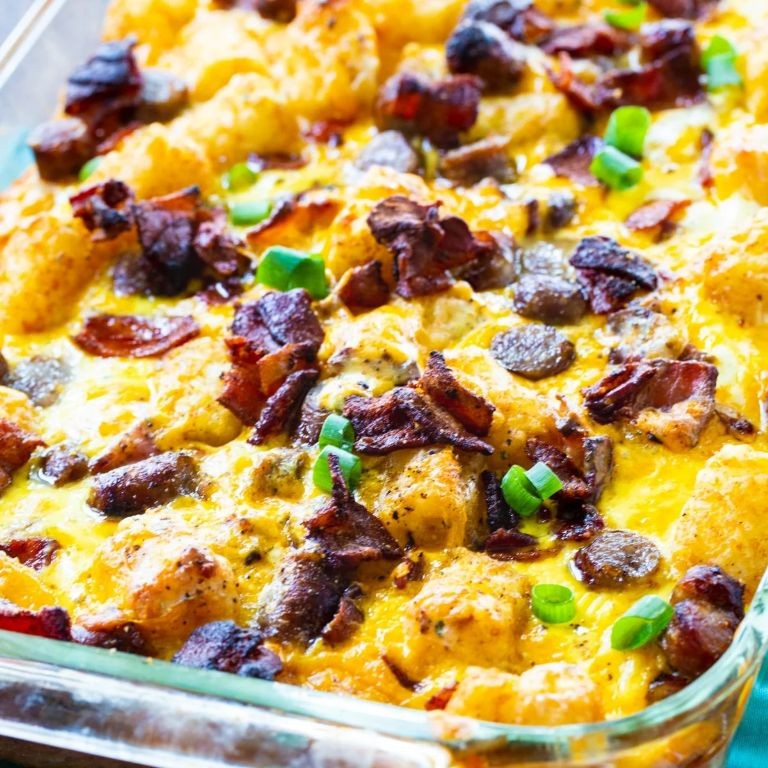 Loaded Breakfast Tater Tot Casserole
