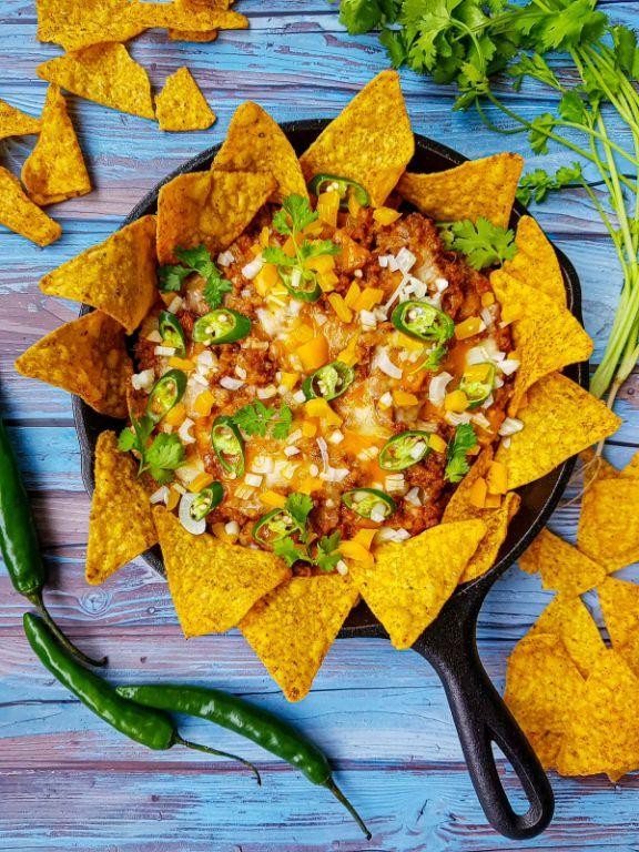 Loaded Chopped Cheese Nachos