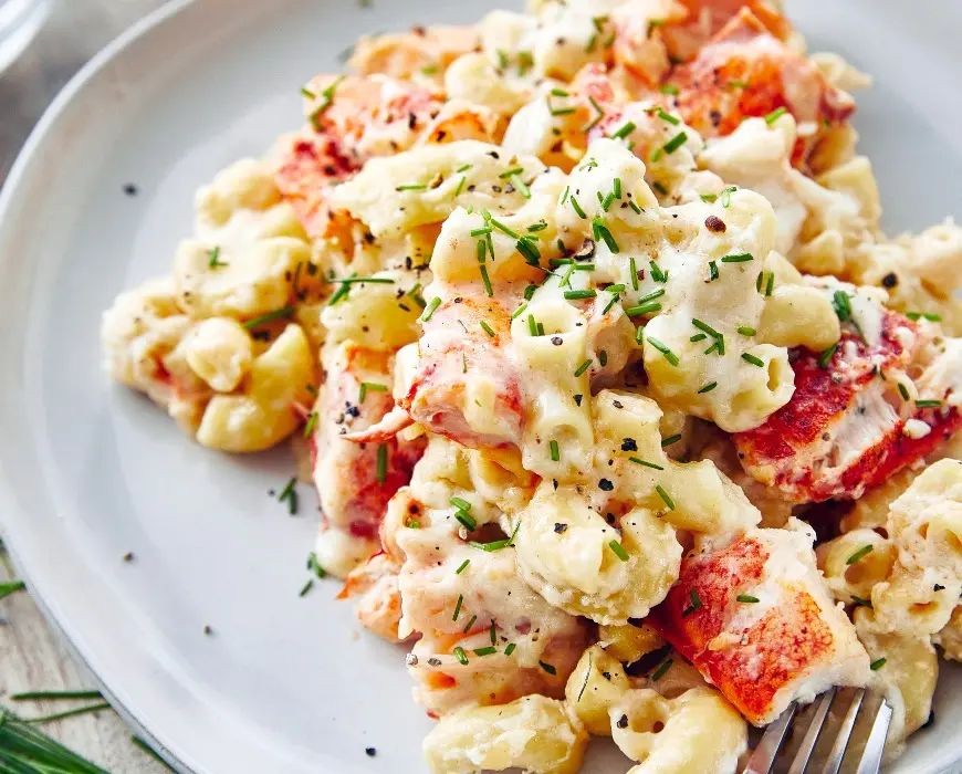 Lobster and Gruyère Slow Cooker Mac and Cheese