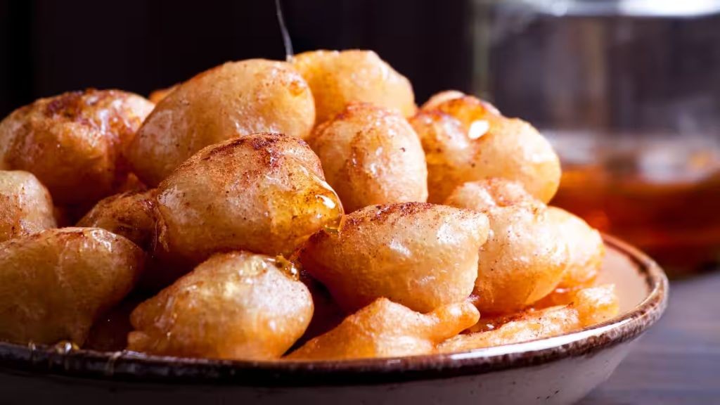 Loukoumades with Honey and Cinnamon