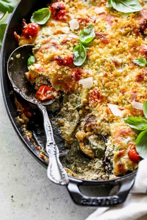Low Calorie Zucchini and Eggplant Lasagna