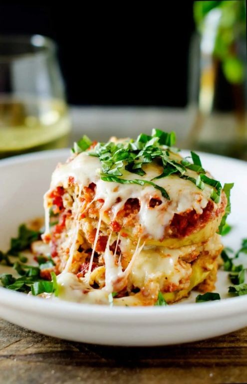 Low Carb Crockpot Eggplant Parmesan