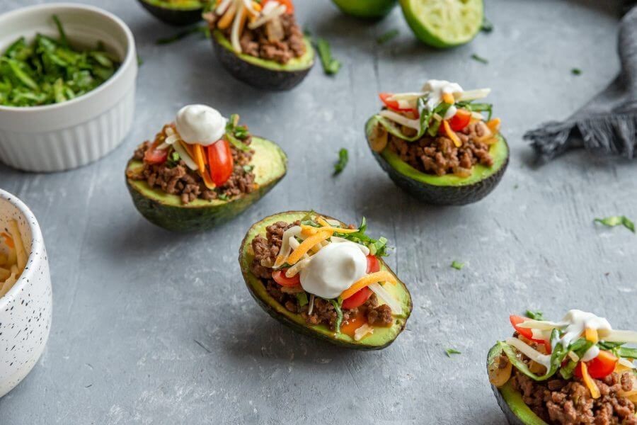 Low Carb Taco Stuffed Avocados