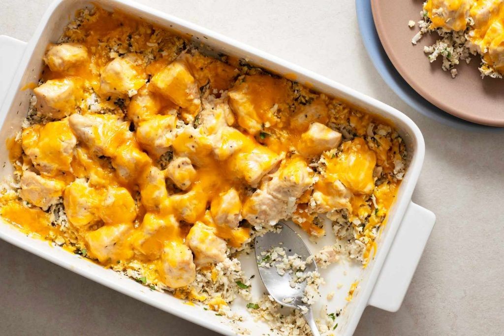 Low-Carb Cauliflower Chicken Bake