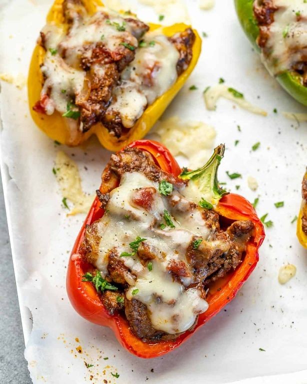 Low-Carb Taco Stuffed Peppers