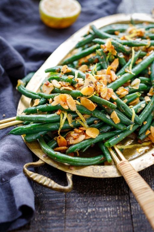Lowfat Green Bean Almondine