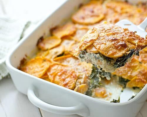 Lowfat Sweet Potato and Kale Casserole