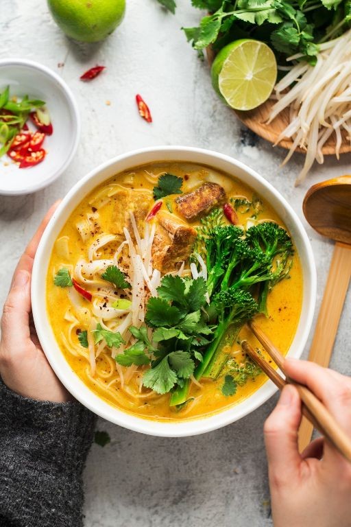 Malaysian Vegan Curry Laksa