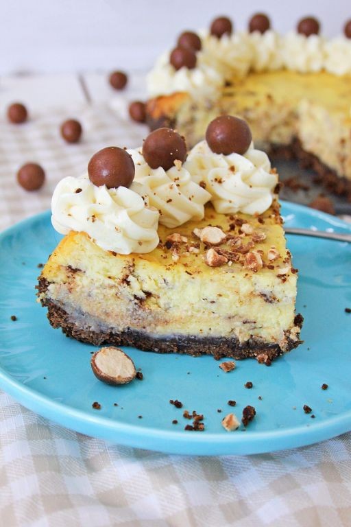 Malted Milk Cheesecake with Oreo Crust