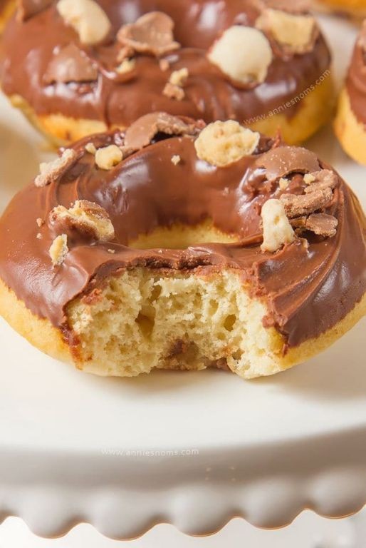 Malted Milk Donuts with Chocolate Glaze