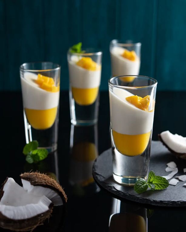 Mango Coconut Panna Cotta