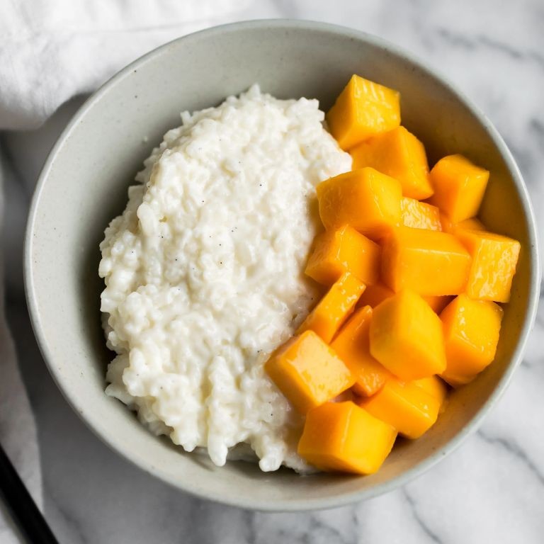 Mango and Coconut Rice Pudding