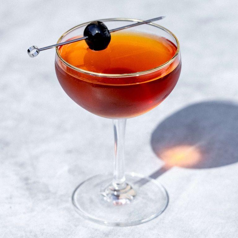 Manhattan with Bourbon and Sweet Vermouth
