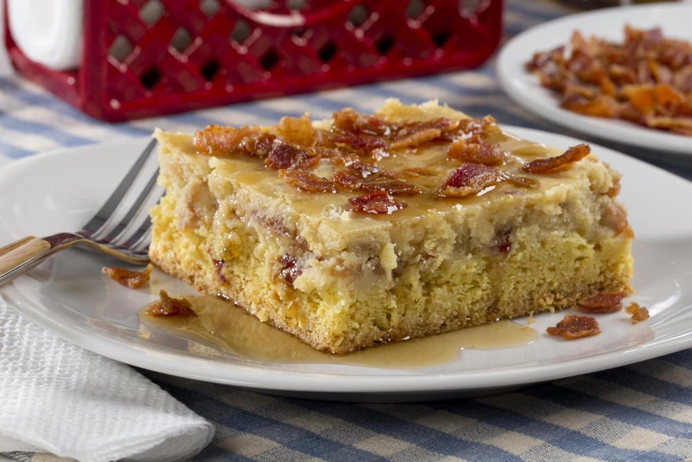Maple Bacon Gooey Butter Cake