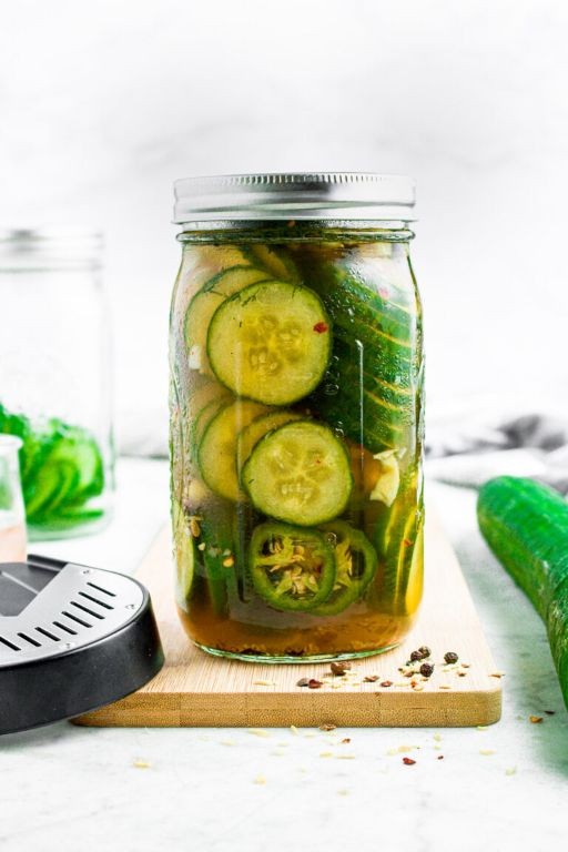 Maple Bourbon Bread and Butter Pickles