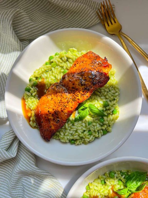 Maple Dijon Crispy Salmon