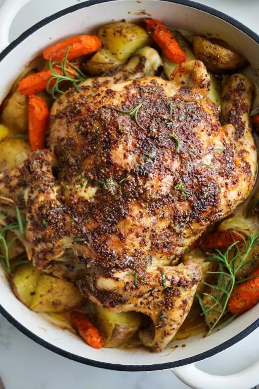 Maple Dijon Instant Pot Whole Chicken