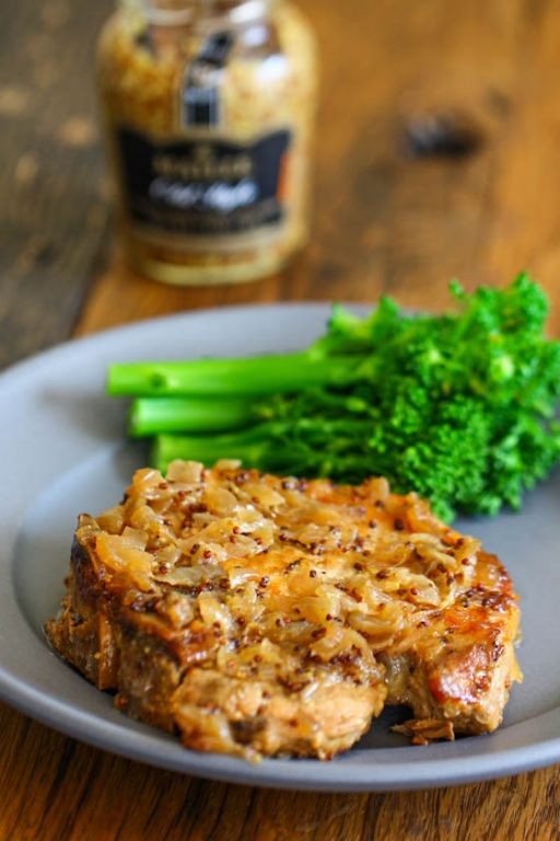 Maple Dijon Pork Chops in the Slow Cooker