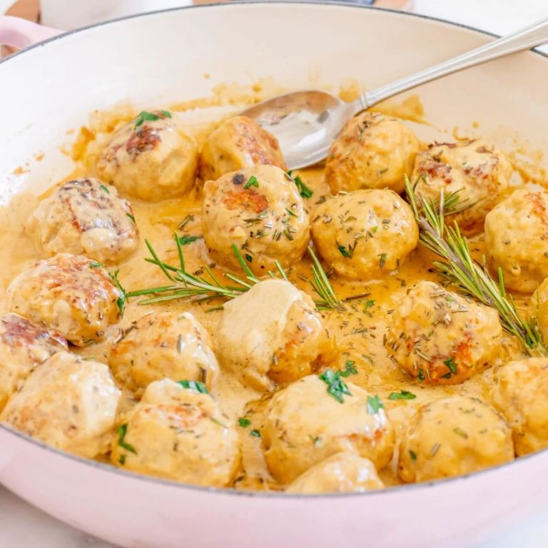 Maple Dijon Turkey Meatballs for Crockpot