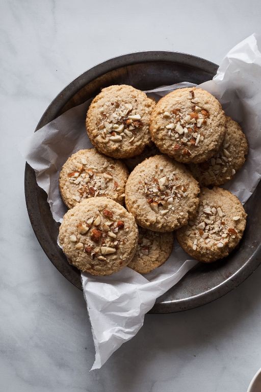 Maple Glazed Almond Cookies