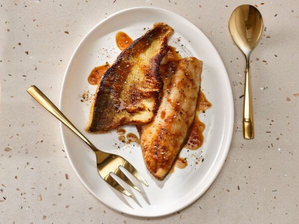 Maple Glazed Baked Walleye