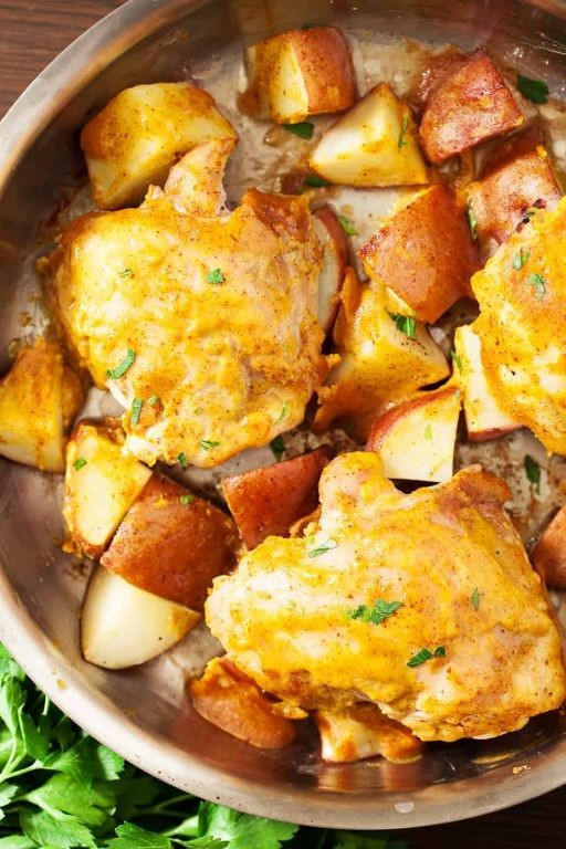 Maple Glazed Chicken and Potato Medley
