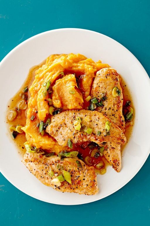 Maple Glazed Chicken and Sweet Potatoes