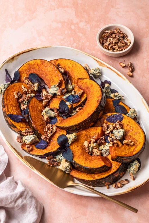 Maple Glazed Sugar Pumpkin Wedges