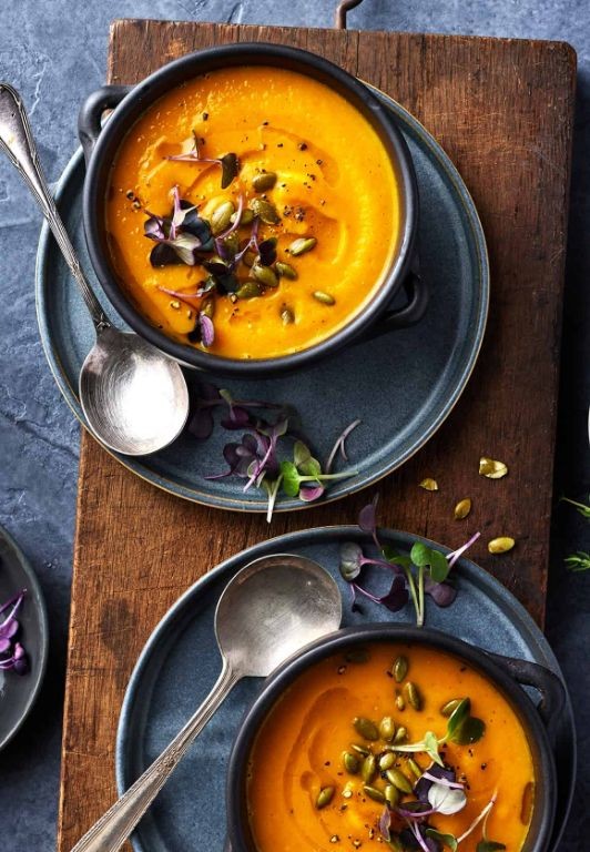 Maple Roasted Acorn Squash Soup