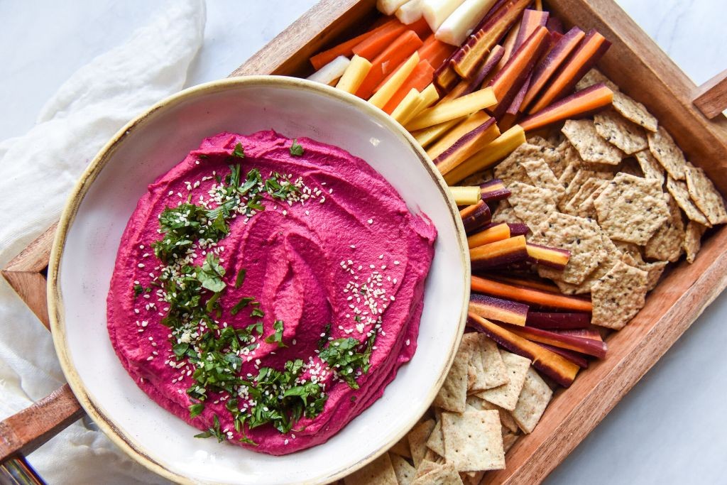 Maple Walnut Beet Hummus