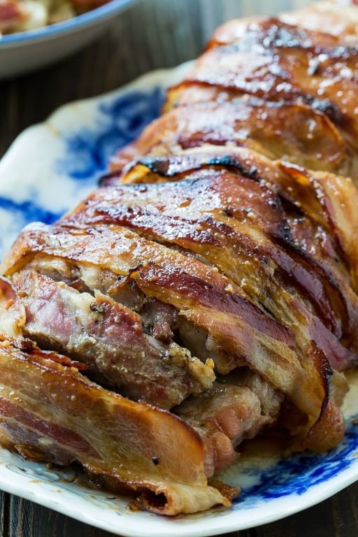 Maple-Glazed Bacon-Wrapped Pork Fondue